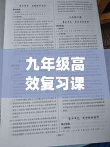 九年级高效复习课堂策略与实践方法分享
