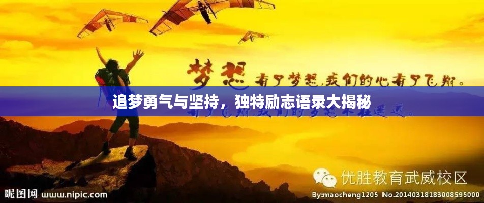 追梦勇气与坚持,独特励志语录大揭秘