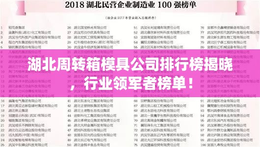 湖北周转箱模具公司排行榜揭晓,行业领军者榜单!