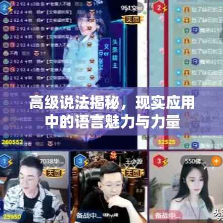 高级说法揭秘,现实应用中的语言魅力与力量