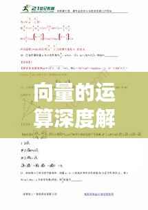 向量的运算深度解析专题