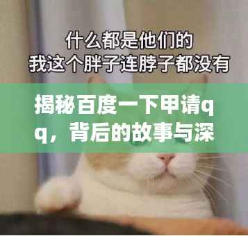 揭秘百度一下甲请qq,背后的故事与深层启示