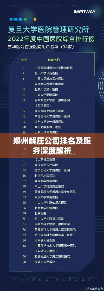 郑州解压公司排名及服务深度解析
