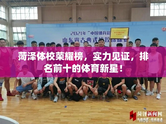 菏泽体校荣耀榜,实力见证,排名前十的体育新星!