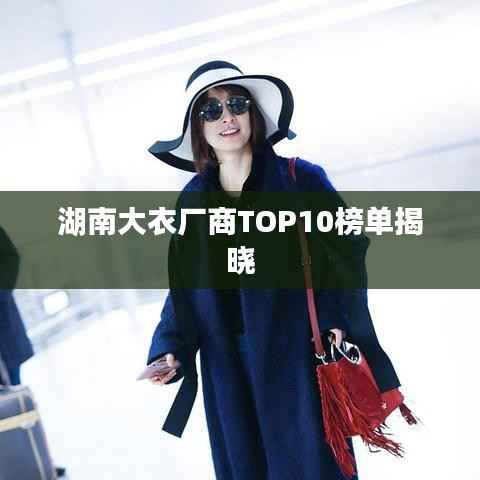湖南大衣厂商TOP10榜单揭晓