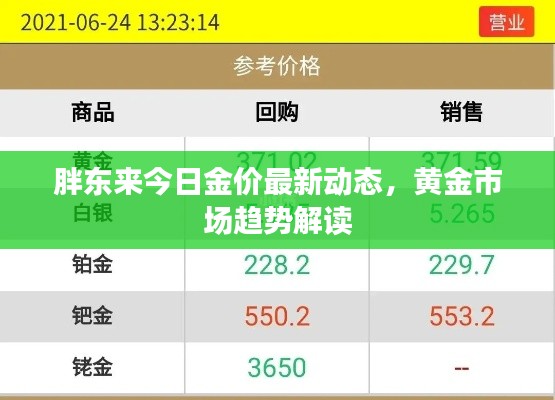 胖东来今日金价最新动态，黄金市场趋势解读