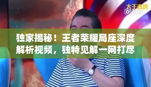 独家揭秘！王者荣耀局座深度解析视频，独特见解一网打尽！