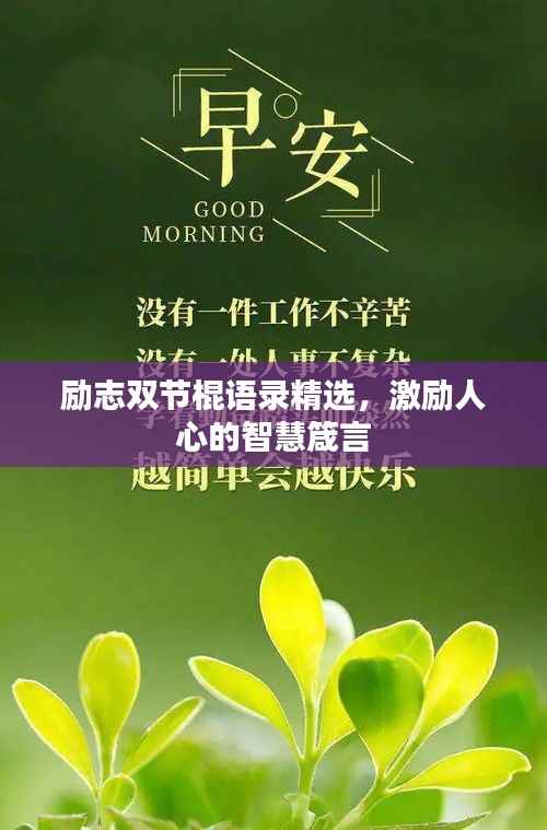 励志双节棍语录精选，激励人心的智慧箴言