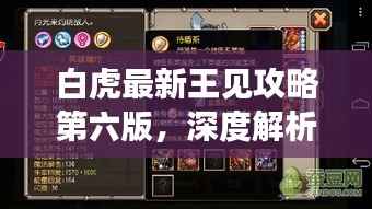 白虎最新王见攻略第六版,深度解析实战技巧,助你轻松称霸游戏!