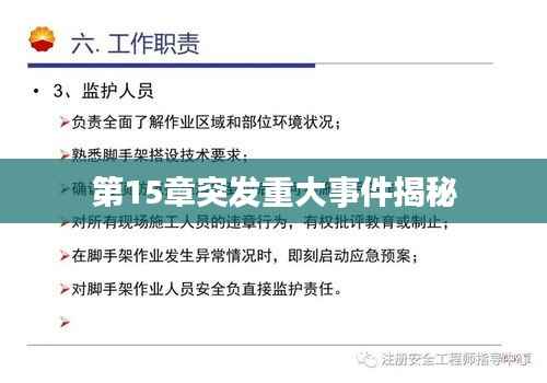 第15章突发重大事件揭秘