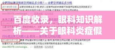 百度收录,眼科知识解析——关于眼科炎症假瘤的详解