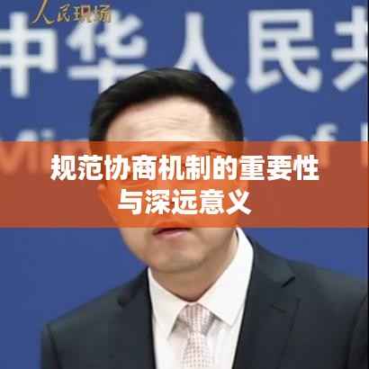 规范协商机制的重要性与深远意义