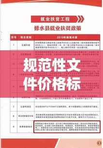规范性文件价格标准解读与应用指南