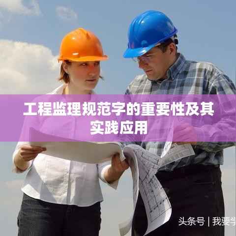 工程监理规范字的重要性及其实践应用