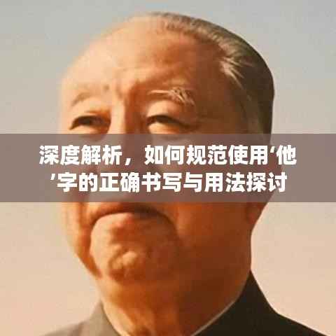 深度解析，如何规范使用‘他’字的正确书写与用法探讨