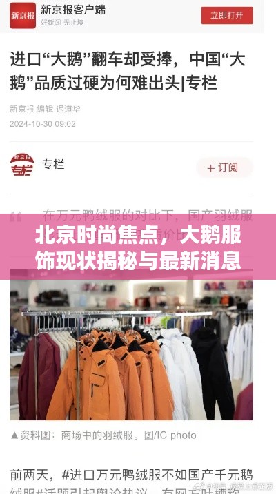 北京时尚焦点,大鹅服饰现状揭秘与最新消息探讨