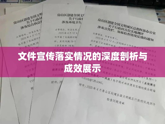 文件宣传落实情况的深度剖析与成效展示