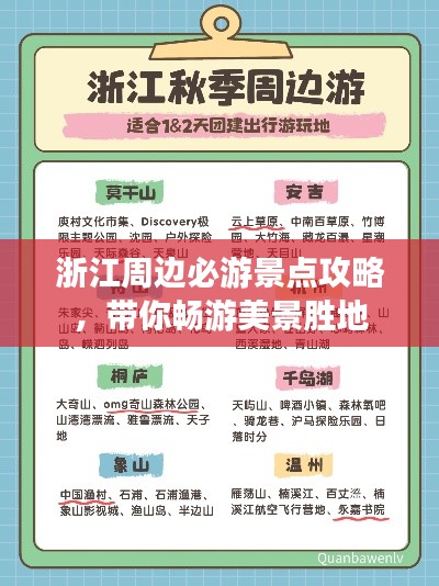 浙江周边必游景点攻略，带你畅游美景胜地