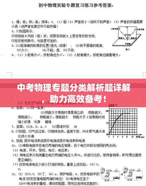 中考物理专题分类解析题详解，助力高效备考！