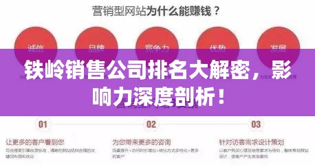 铁岭销售公司排名大解密，影响力深度剖析！