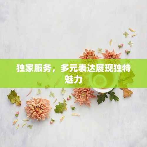 独家服务，多元表达展现独特魅力