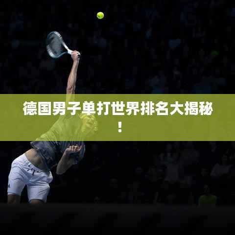 德国男子单打世界排名大揭秘!