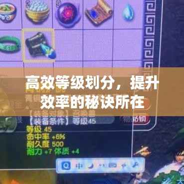 高效等级划分,提升效率的秘诀所在