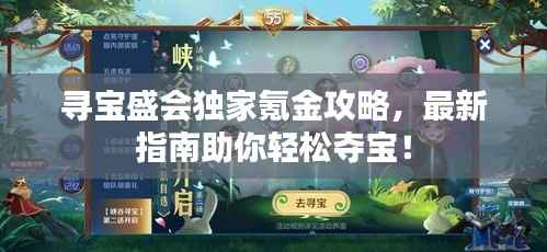 寻宝盛会独家氪金攻略，最新指南助你轻松夺宝！