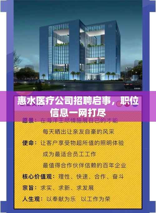 惠水医疗公司招聘启事,职位信息一网打尽
