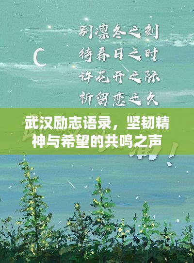 武汉励志语录，坚韧精神与希望的共鸣之声