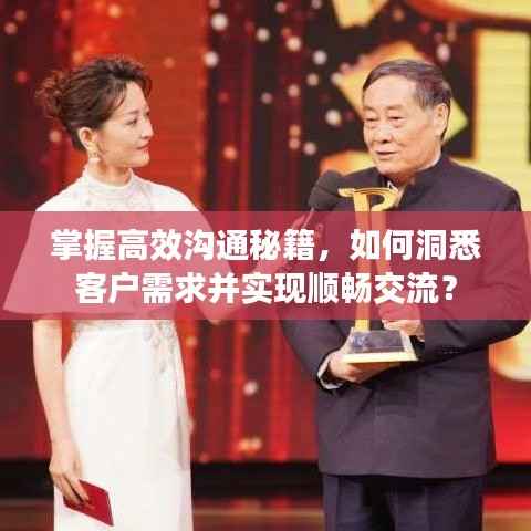 掌握高效沟通秘籍，如何洞悉客户需求并实现顺畅交流？