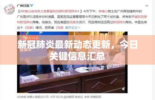 新冠肺炎最新动态更新,今日关键信息汇总