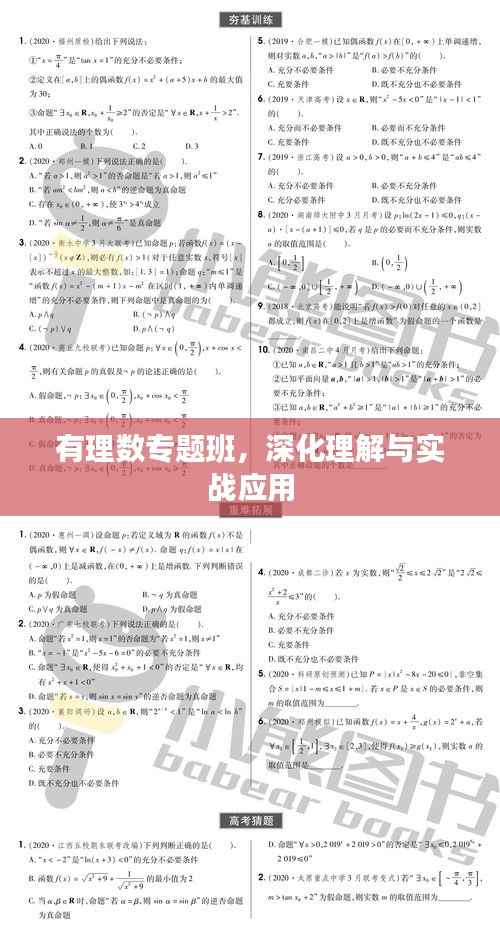 有理数专题班,深化理解与实战应用