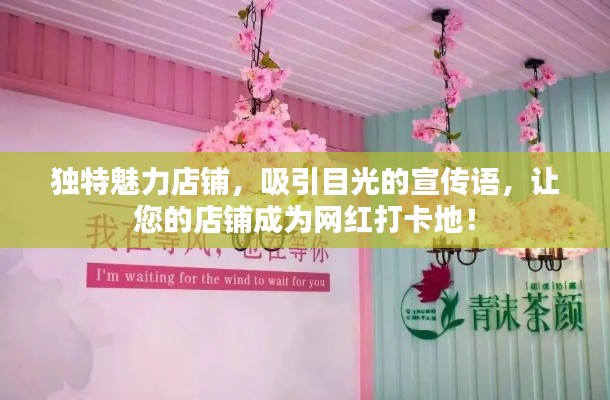独特魅力店铺，吸引目光的宣传语，让您的店铺成为网红打卡地！