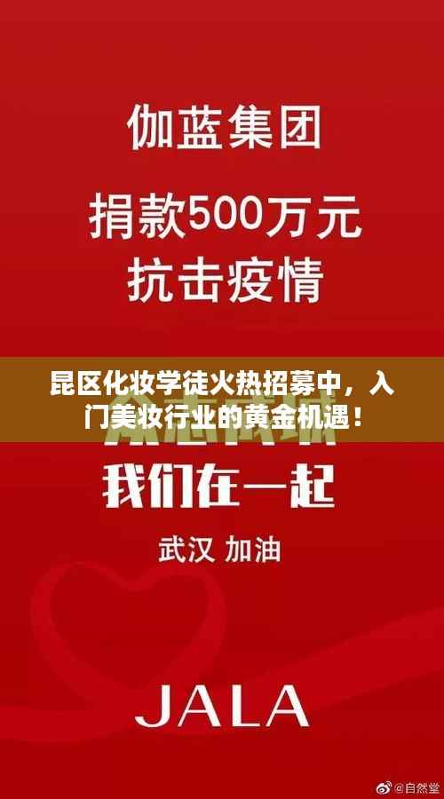 昆区化妆学徒火热招募中,入门美妆行业的黄金机遇!