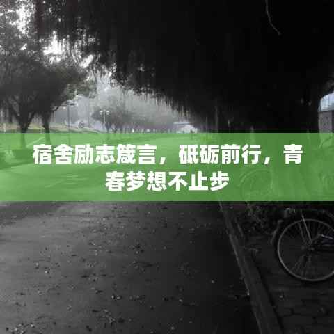 宿舍励志箴言，砥砺前行，青春梦想不止步