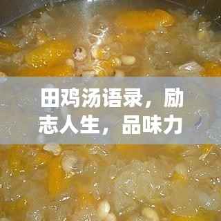 田鸡汤语录，励志人生，品味力量与希望的话语