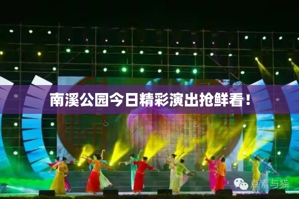 南溪公园今日精彩演出抢鲜看!