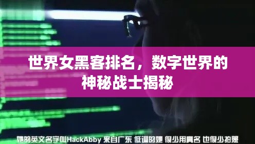 世界女黑客排名,数字世界的神秘战士揭秘